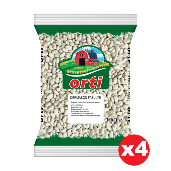 Orti Dermason Fasulye 1 Kg. x 4 Paket ürün görseli 1