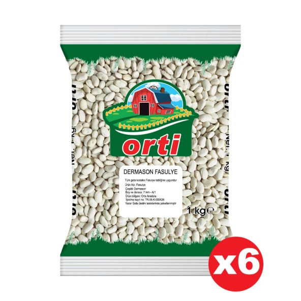 Orti Dermason Fasulye 1 Kg. x 6 Paket ürün görseli 1