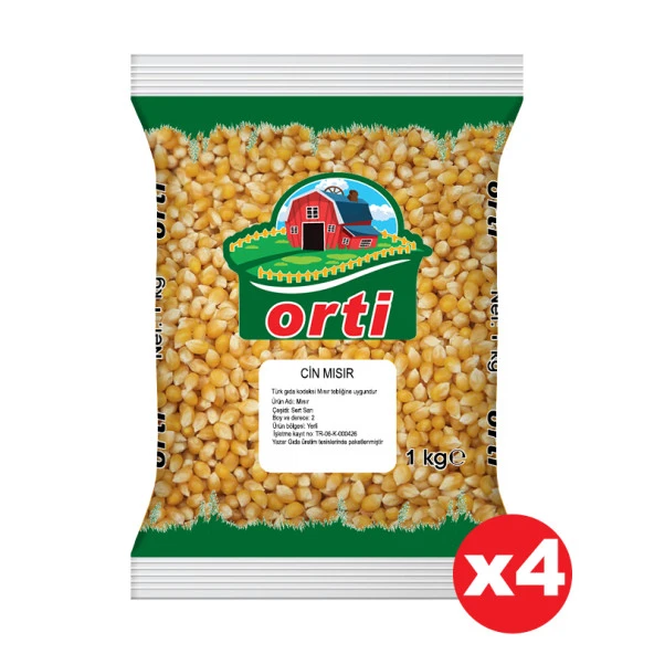 Orti Patlatmalık Cin Mısır 1 Kg x 4 Paket ürün görseli 1