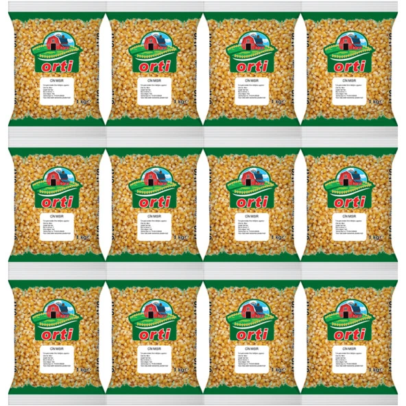 Orti Patlatmalık Cin Mısır 1 Kg x 12 Paket ürün görseli 1