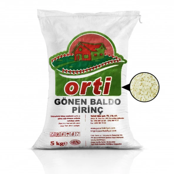 Orti Gönen Baldo Pirinç 5 Kg. ürün görseli 1