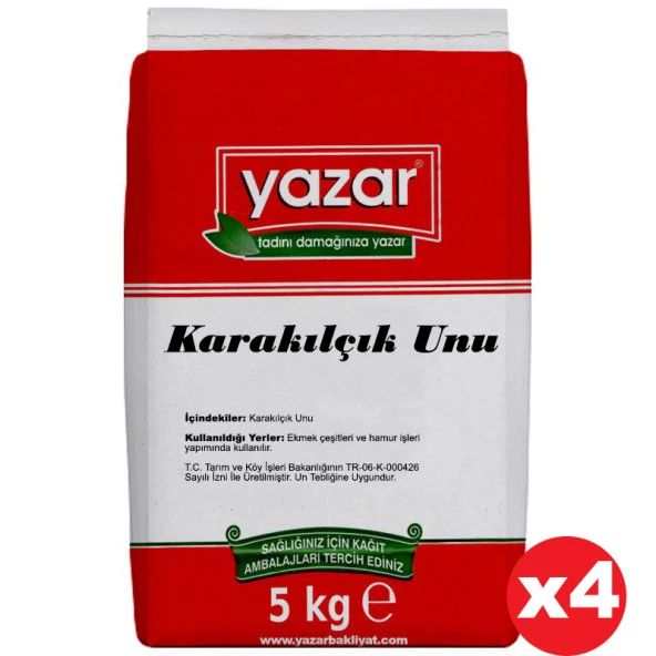 Yazar Taş Değirmende Öğütülmüş Karakılçık Unu 5 Kg X 4 Paket ürün görseli 1