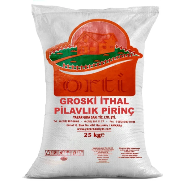 Orti Ucuz Groski İthal Pilavlık Pirinç 25 Kg. ürün görseli 1