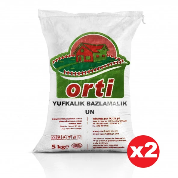 Orti Yufkalık - Bazlamalık Un 5 Kg x 2 Paket ürün görseli 1