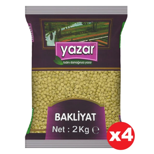 Yazar Yeşil Mercimek 2 Kg. x 4 Adet ürün görseli 1