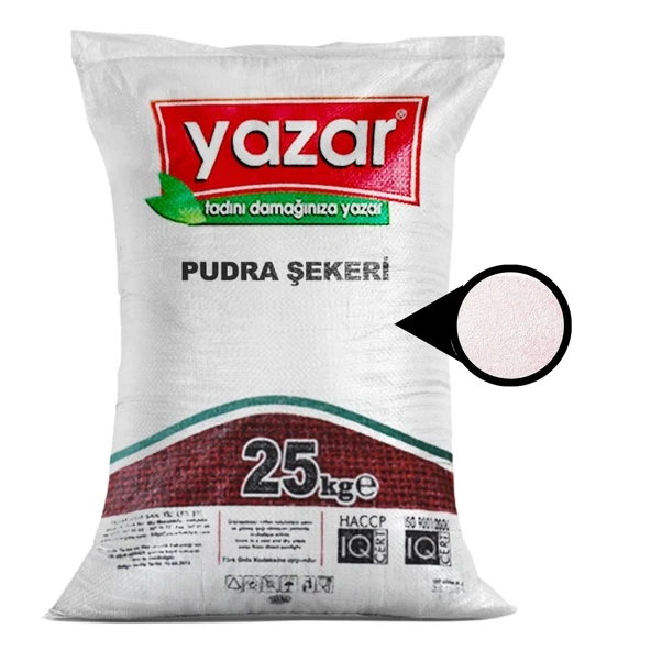 25 Kg Yazar Saf - Karışımsız ( Arılar için) Pudra Şekeri ürün görseli 1