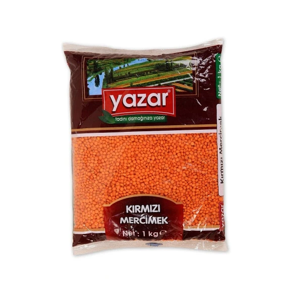 Yazar Yerlı Kırmızı Mercimek 1Kg ürün görseli 1