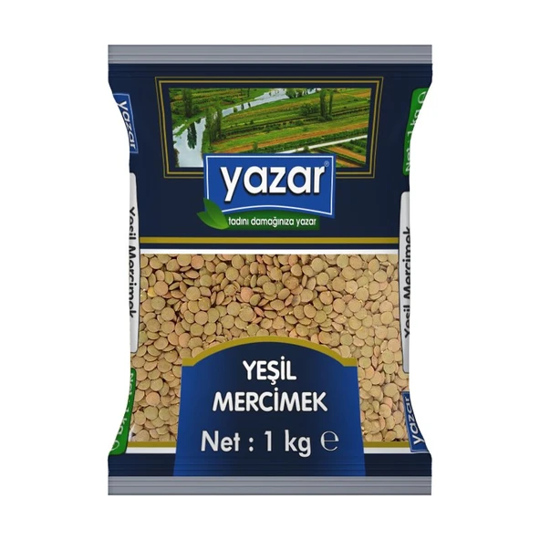 Yazar Yeşil Mercimek 1Kg ürün görseli 1