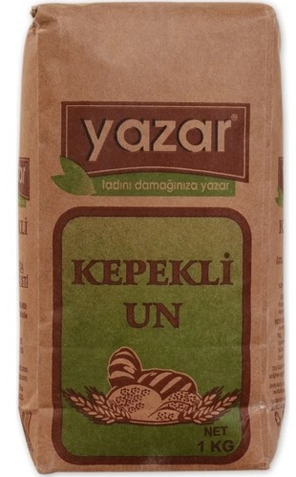 Yazar Taş Değirmende Öğütülmüş Tam Buğday Kepekli Un 1 Kg ürün görseli 1