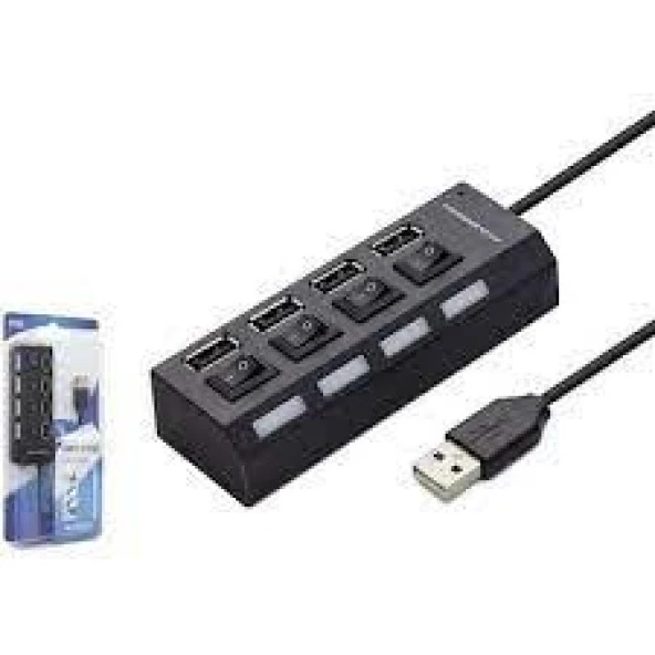 Hadron Hd102 4 Port Anahtarlı Usb Çoklayıcı ürün görseli 1