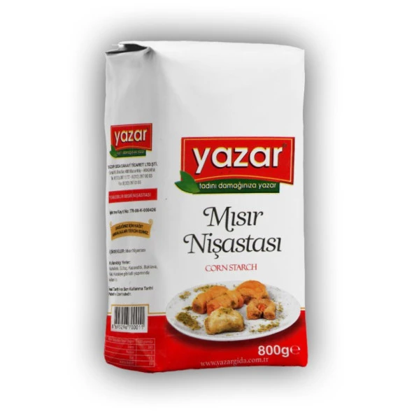 Yazar Mısır Nişastası 800Gr ürün görseli 1