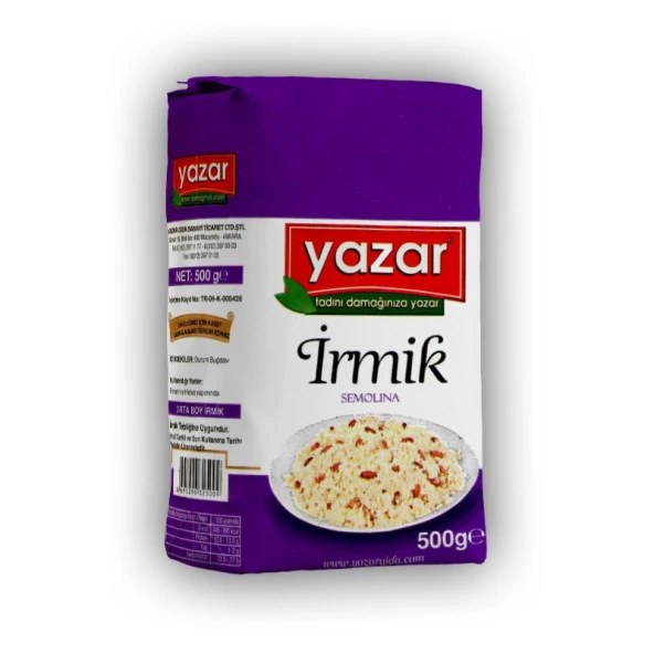 Yazar İrmik 500gr ürün görseli 1