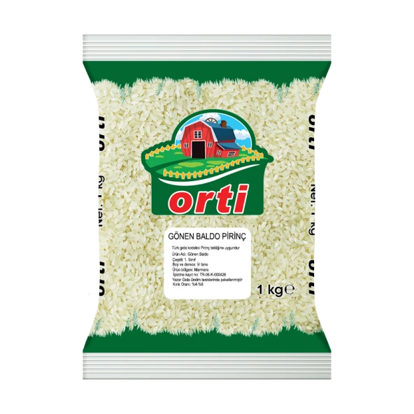 Orti Gönen Baldo Pirinç 1Kg ürün görseli 1