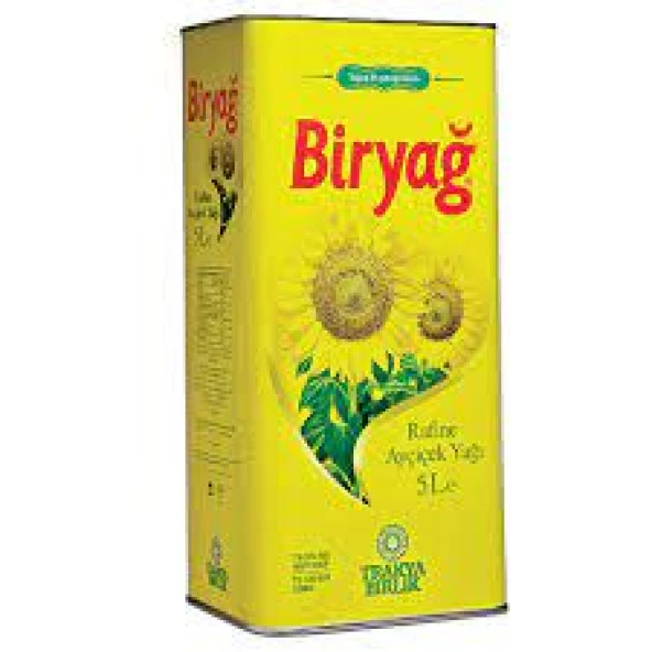 Biryağ Ayçiçek Yağı 5 lt Teneke ürün görseli 1