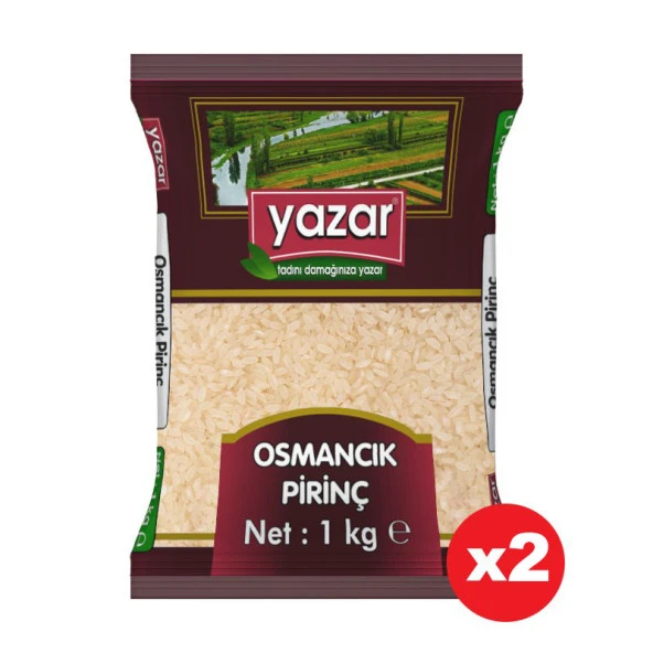 Yazar Osmancık Pirinç 1 Kg X2 Paket ürün görseli 1