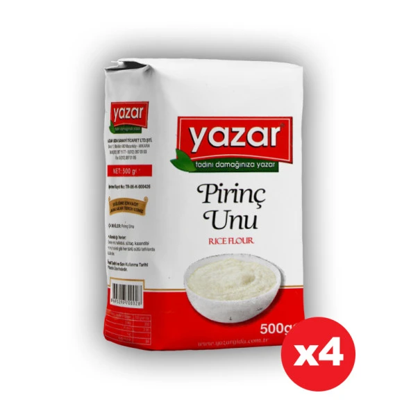 Yazar Sade Pirinç Unu 500 Gr x 4 Paket ürün görseli 1