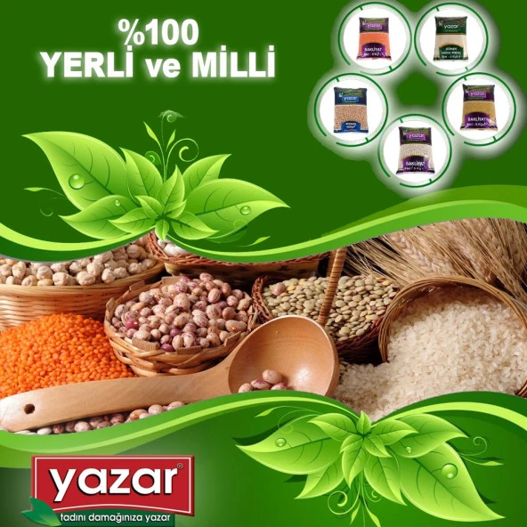 Yazar Kuru Gıda Seti Gönen Baldo Pirinç 5 Kg  Kuru Fasulye 5 Kg  Koçbaşı Nohut 5 Kg=15KG ürün görseli 1