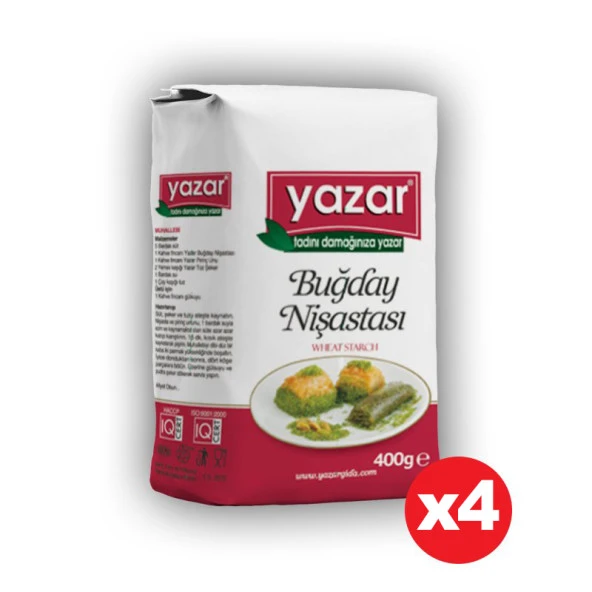 Yazar 400Gr BUĞDAY NİŞASTASI  x 4Paket ürün görseli 1