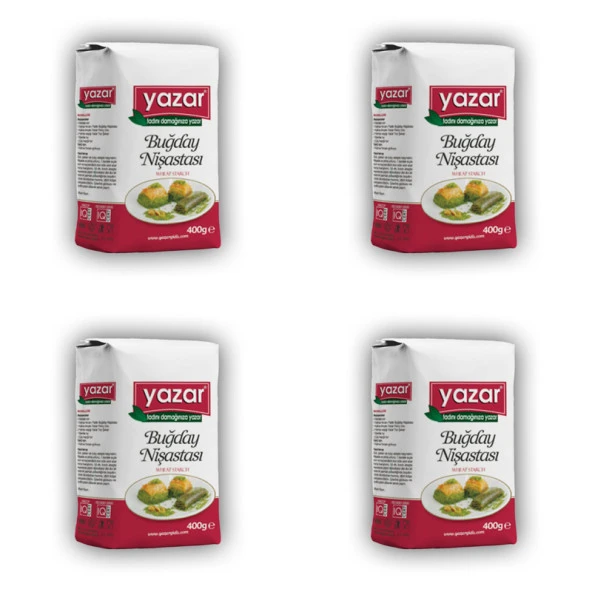 Yazar 400Gr BUĞDAY NİŞASTASI  x 4Paket - Resim 2