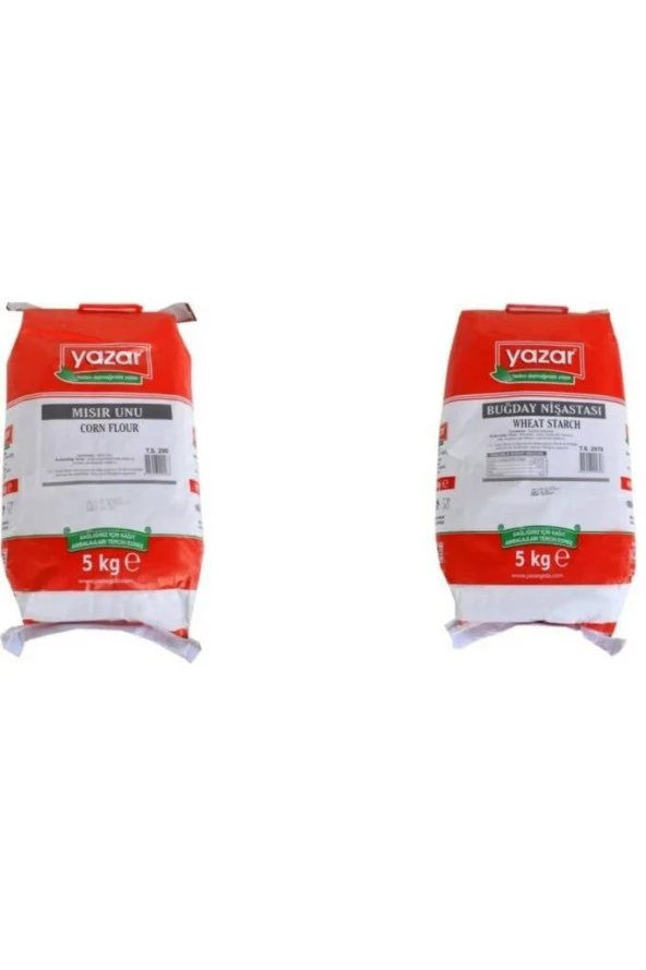 Yazar Kuru Gıda Seti 5KG Mısır Unu+5KG Buğday Nişastası=10kg Toplam ürün görseli 1