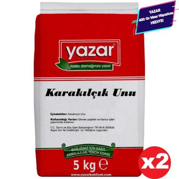 Yazar Taş Değirmende Öğütülmüş Karakılçık Unu 5 Kg X 2 Paket ürün görseli 1