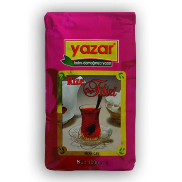 Yazar Rize Filizi Siyah Dökme Çay 1KG x 6 Pak + (500 GR 2 Pak Stick Toz Şeker Hediye) ürün görseli 1