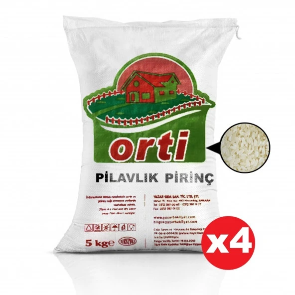 Orti Pilavlık Pirinç 5 Kg. 4'lü ürün görseli 1