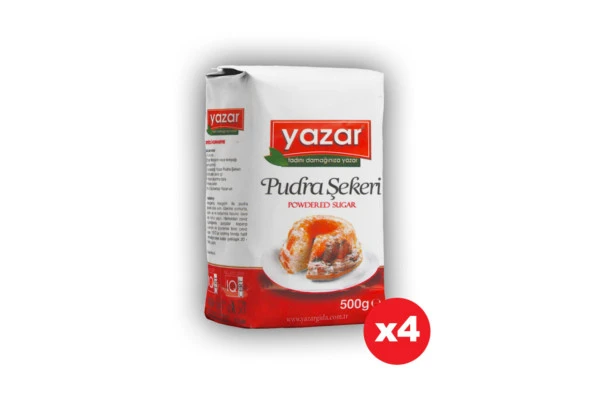 Yazar Pudra Şekeri 500 Gr x 4 Paket ürün görseli 1