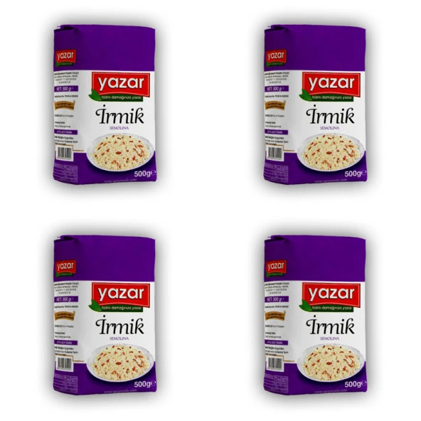 Yazar İrmik 500 Gr x 4 Paket ürün görseli 1