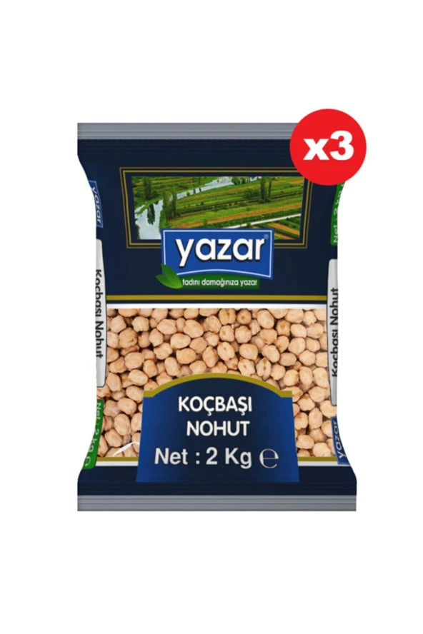 YAZAR KOÇBAŞI NOHUT 9 ML. 2 KG X 3 PAKET ürün görseli 1