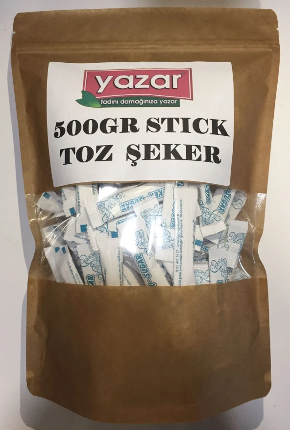 Yazar Stick Şeker 500 gr x 3 Paket - Resim 2