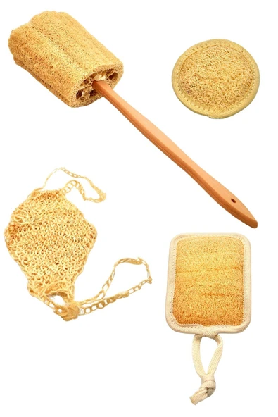 Doğal Kabak Lifi 4'lü Banyo Hamam Kese Seti (Yüz + Vücud + Sırt) Set3 ürün görseli 1