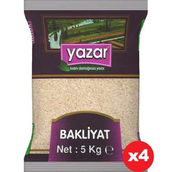 Yazar 5Kg x 4 Paket Pilavlık Pirinç ürün görseli 1