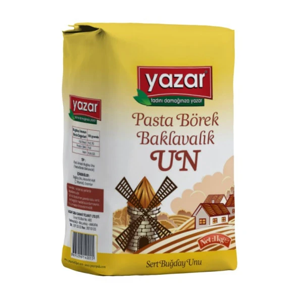 Yazar Pastalık Böreklik Baklavalık Çok Amaçlı Un 1 Kg ürün görseli 1