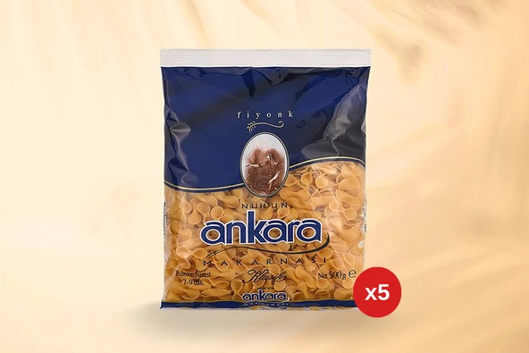 Ankara  Fiyonk Makarna 500 Gr x 5 Paket ürün görseli 1
