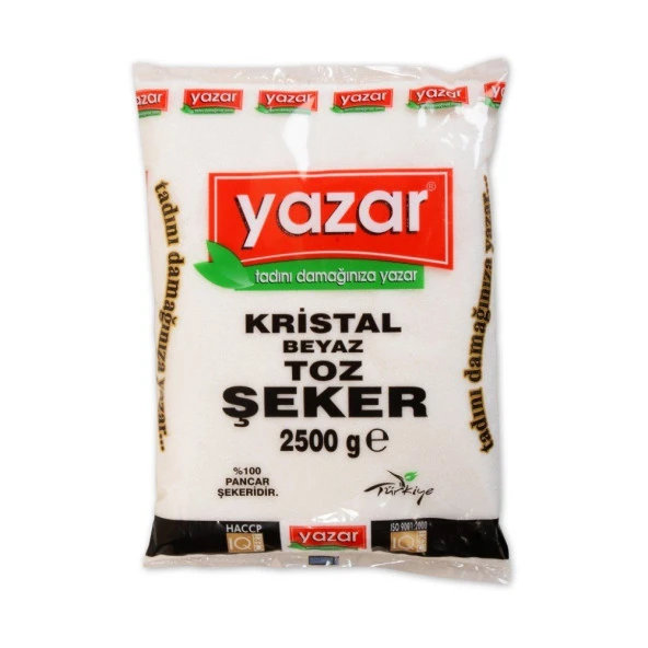 Yazar Toz Şeker 2,5 Kg x 4 Paket ürün görseli 1