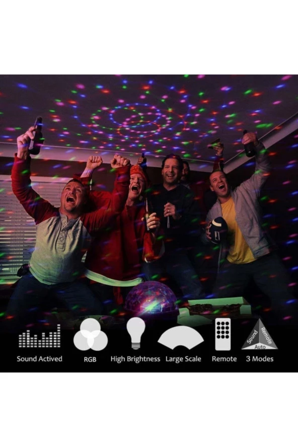 Kumandalı Disko Topu Bluetooth Hoparlör - Resim 5