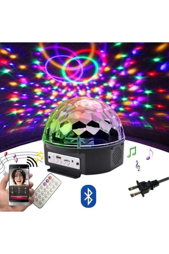 Kumandalı Disko Topu Bluetooth Hoparlör - Resim 6