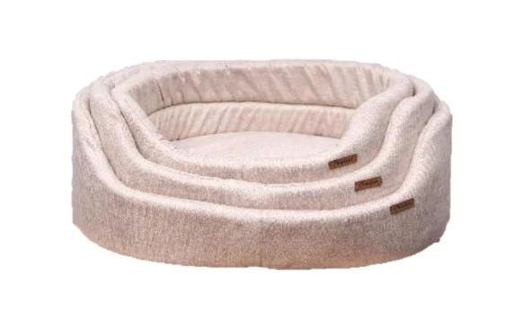 Chester Elips Yıkanabilir Yatak 49-35cm Small Krem ürün görseli 1