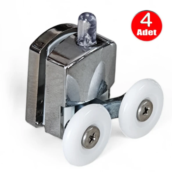 Aletçantam Duşakabin Tekeri Duşkabin Tekerleği 4 Parça Takım(2 Alt-2 Üst) ürün görseli 1