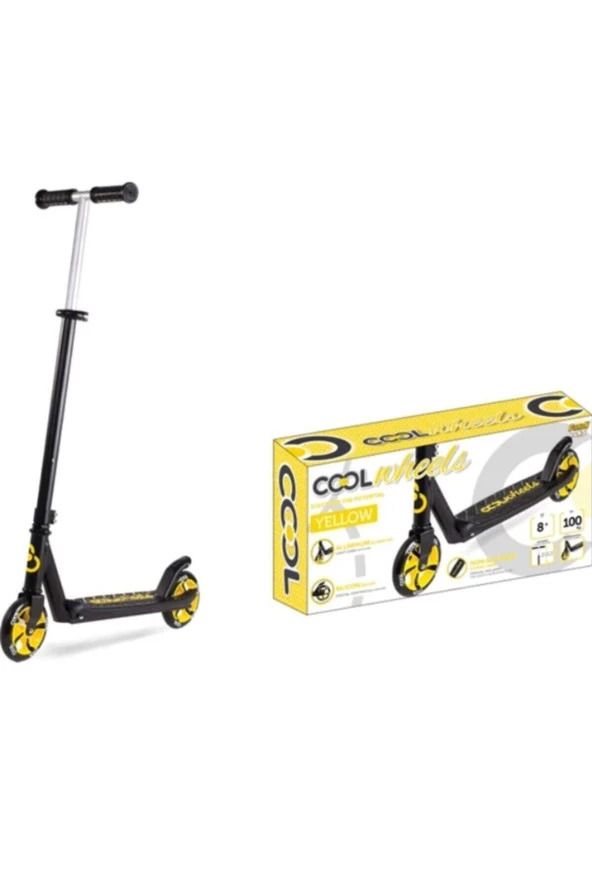 Cool Wheels 8 Yaş ve Üzeri Katlanabilir Sarı Scooter ürün görseli 1