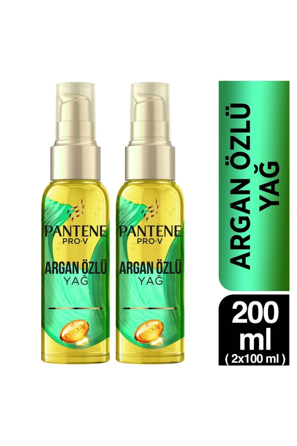 Pantene Doğal Sentez Saç Bakım Serum Argan Yağ Elixir 100 ml 2 Adet ürün görseli 1