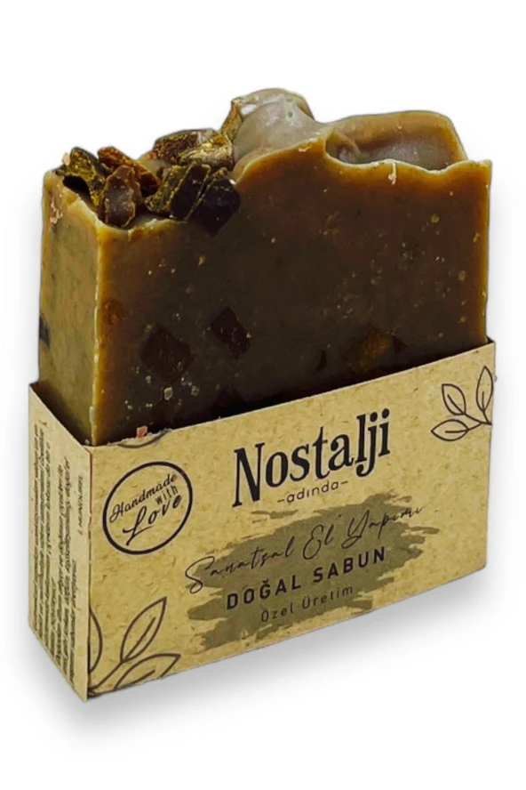 Nostalji Adında (%100 El Yapımı) Katranlı Hamam Banyo Sabunu 110gr ürün görseli 1