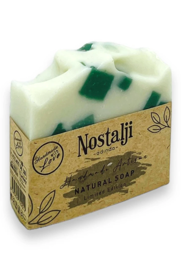 Nostalji Adında (%100 El Yapımı) Nane Yağlı Hamam Banyo Sabunu 110gr ürün görseli 1