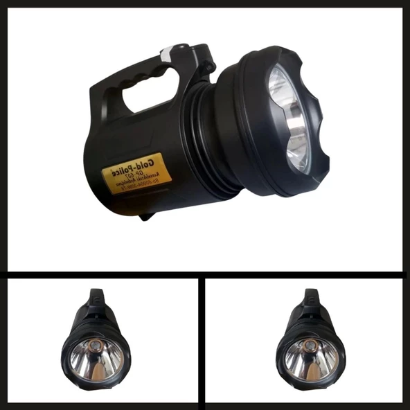 Uyguna-Yakala 30 W (projektör) Gold Police Gp-607 Şarjlı El Feneri-NER.382 ürün görseli 1