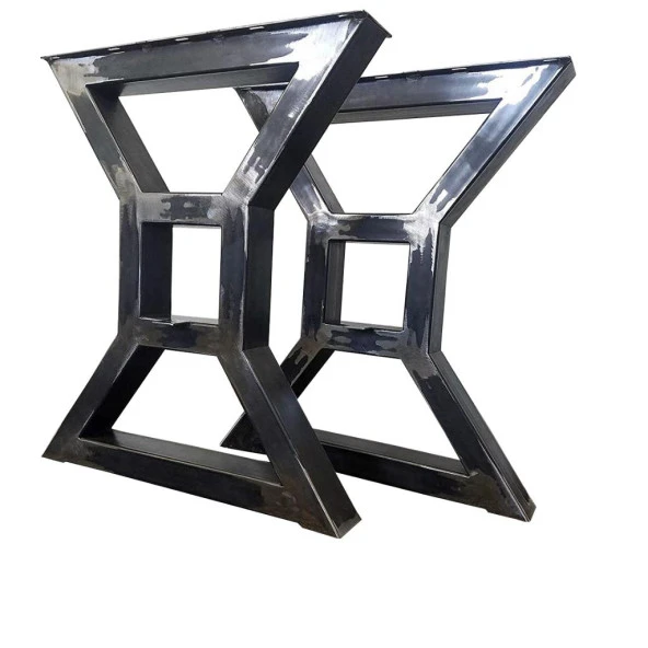Ağaç Masa Ayağı Yemek Masası Ayağı Metal Tasarım ürün görseli 1