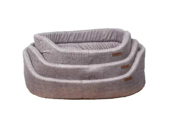 Chester Elips Yıkanabilir Yatak 49-35cm Small Bej ürün görseli 1
