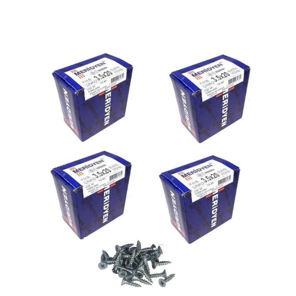 Meridyen Sunta vidası 3.5x20 4000 Adet (4 Paket) ürün görseli 1