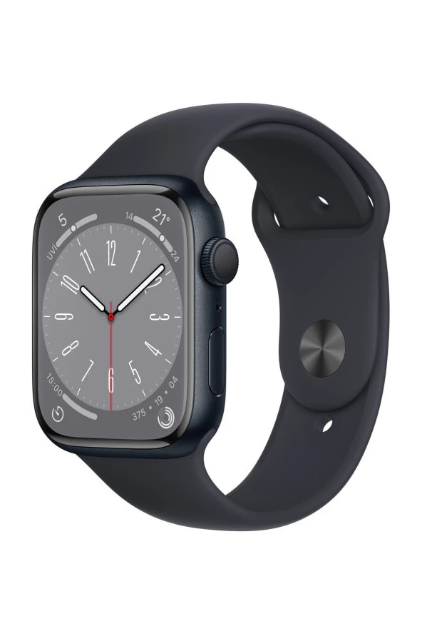 Watch Series 8 45mm GPS Gece Yarısı Alüminyum Kasa ve Spor Kordon-Regular (Apple Türkiye Garantili) 12 ay garantili açık kutu ürün görseli 1