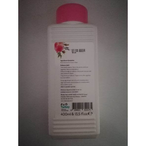 Clean Rose Gül Suyu - Resim 3